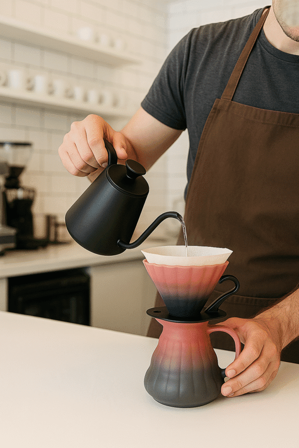طقم تقطير V60  زجاج حرارى (مقاس 02) - Image 5
