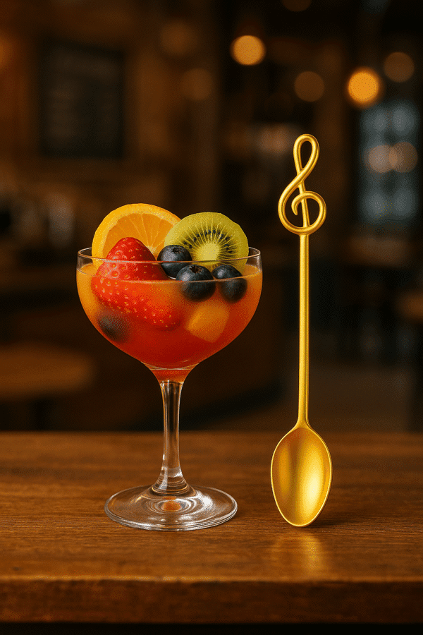 طقم 6 قطعه معلقة العصائر و الكوكتيلات Treble  Clef - Image 2