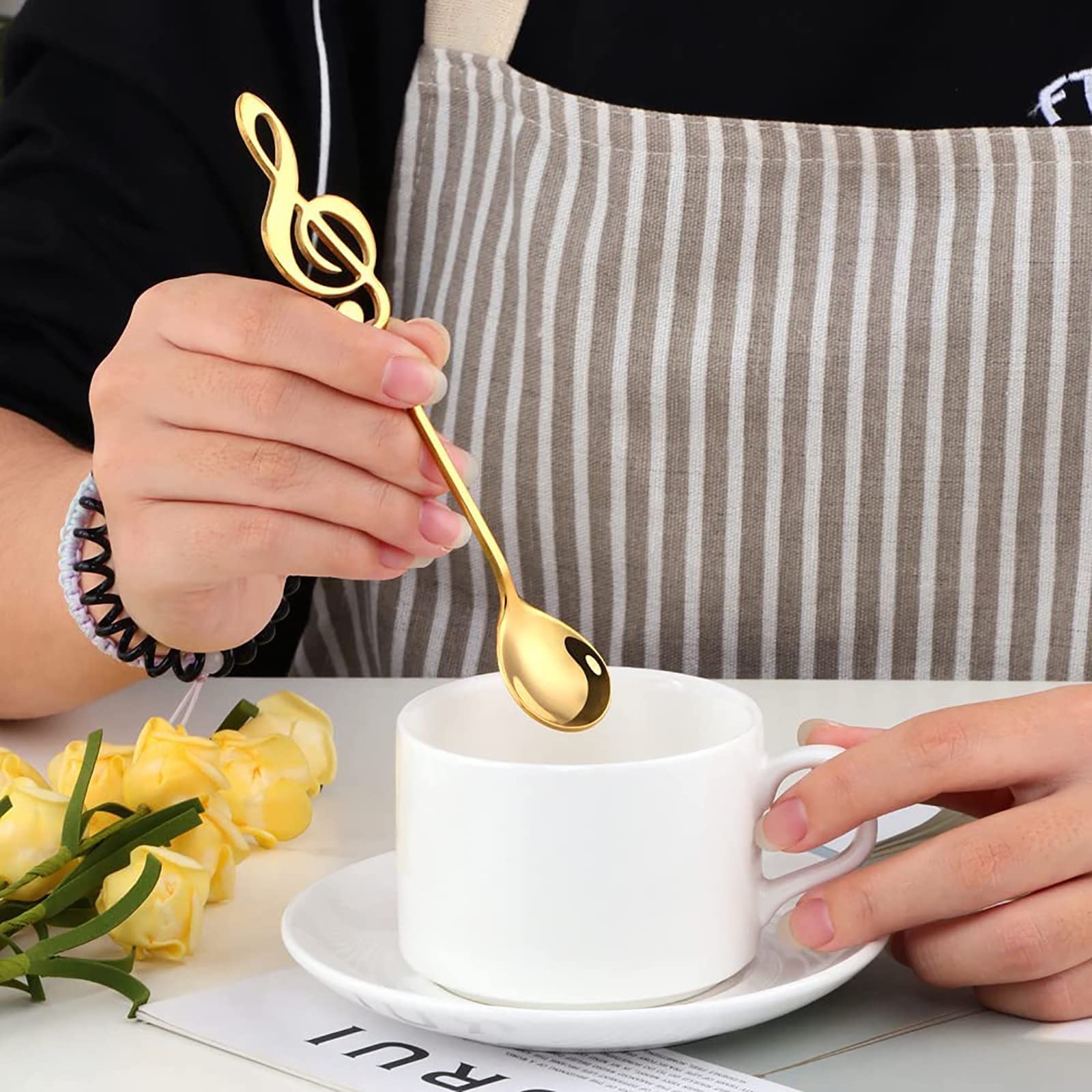 طقم معالق Treble Clef
( 5 قطع) للقهوه و الاسبريسو