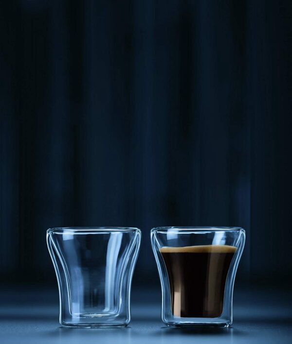 طقم 3 ق دبل جلاس شفاف – 60 مل (Double Shot) مستورد - Image 2