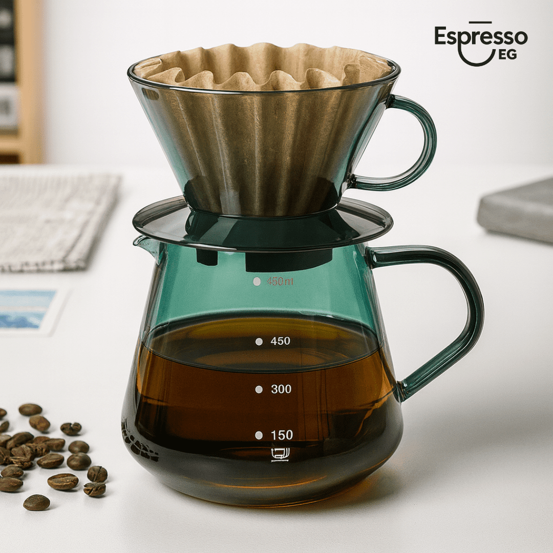 طقم V60  مقاس 02 (زجاج حرارى)