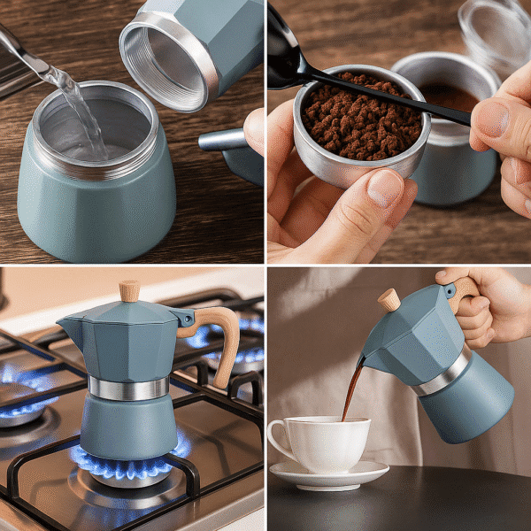موكا بوت 3 شوت (Moka Pot) - Image 2